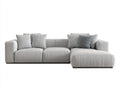 Ecksofa Stoff 278x170x76 cm - Hellgrau - Modernes Design