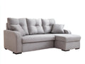Ecksofa Stoff 230x152x86 cm - taupe - für Wohnzimmer moderner Stil