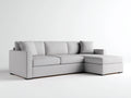 Ecksofa Stoff 236x158x78 cm - hellgrau - für Wohnzimmer moderner Stil