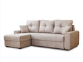 Ecksofa Stoff 238x158x88 cm - Beige - Modernes Design
