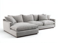 Ecksofa Stoff 285x175x78 cm - Beige - Modernes Design