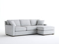 Ecksofa Stoff 270x170x82 cm - Hellbeige - modernes Design mit Recamiere
