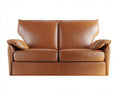 Gerades Sofa Kunstleder 185x86x84 cm - Braun - Klassisches Design